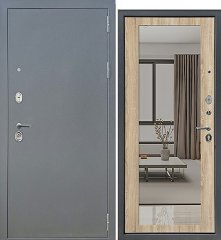 АРКАН (Зеркало) букле графит/ Дуб сонома
